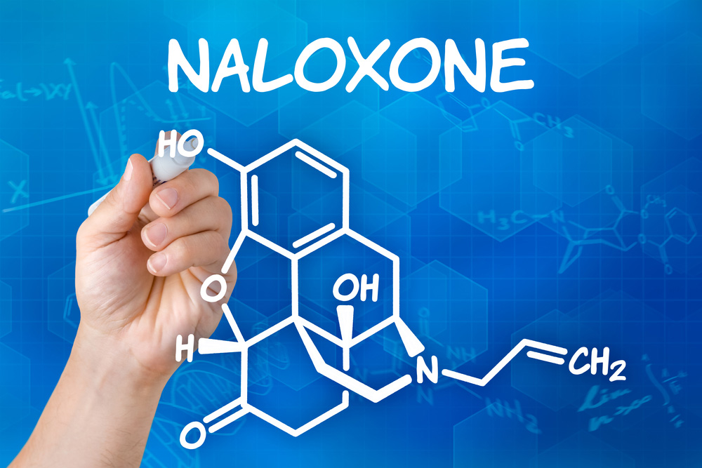 Naloxone opiate overdose treatment naloxone chemical formula photo
