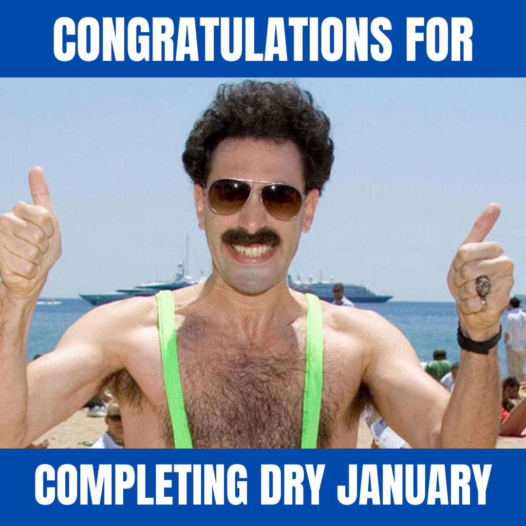 Congratulations for completing Dry January