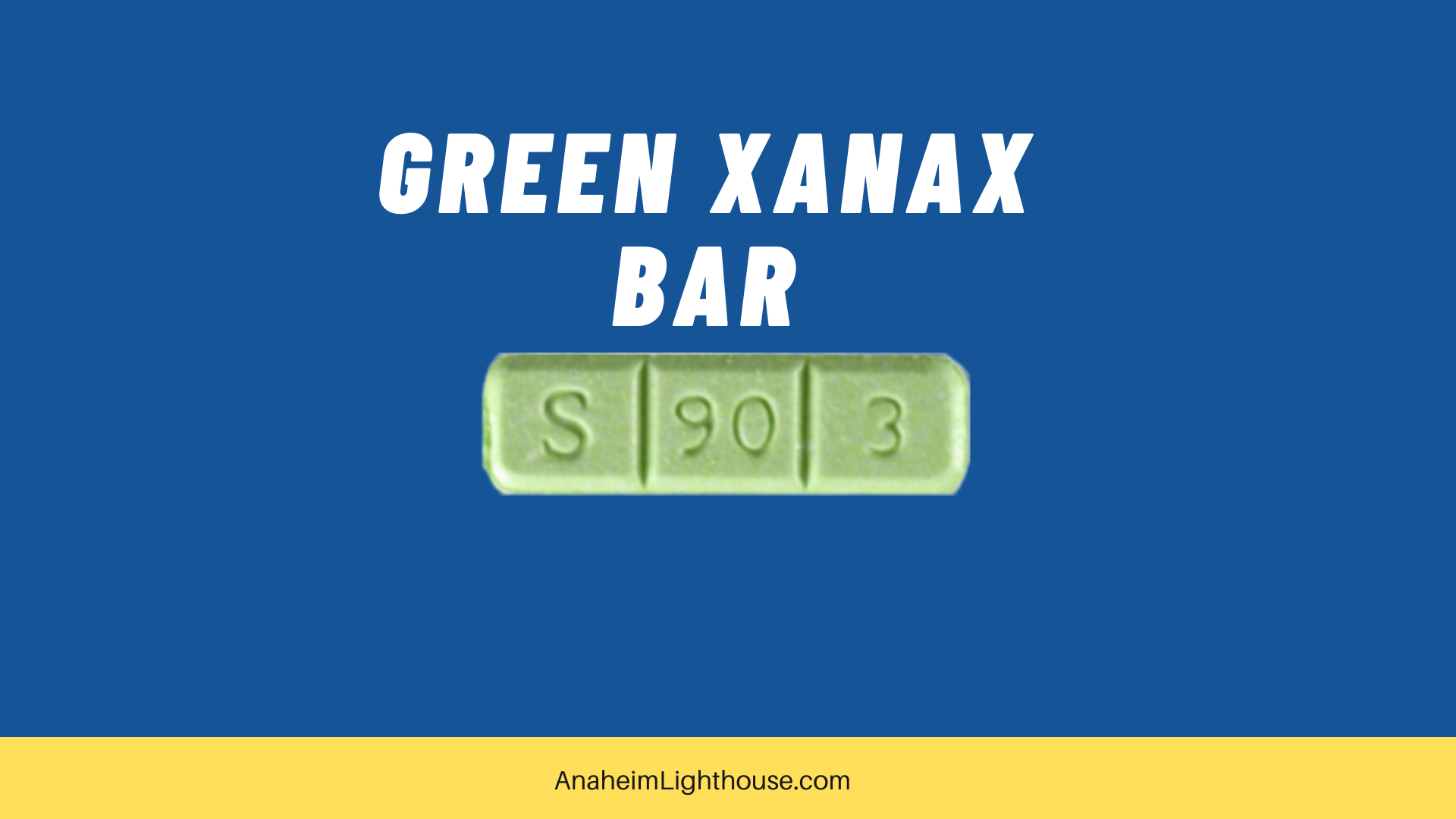 Green Xanax Bar