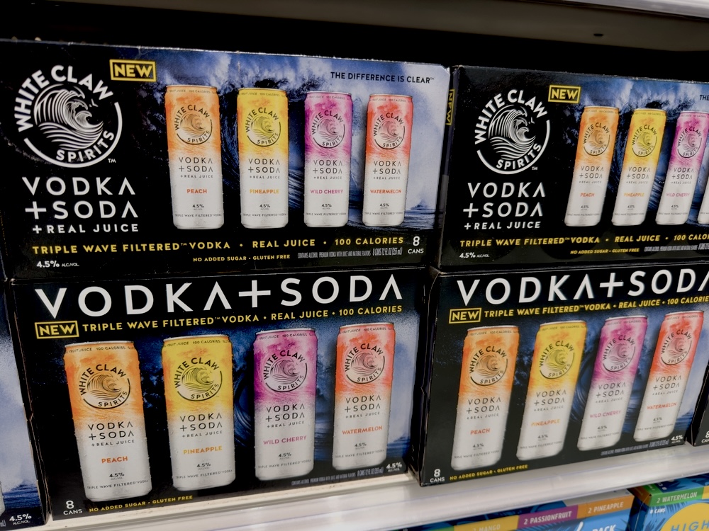 Four boxes of White Claw Vodka + SOda Variety Pack 